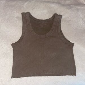 Brandy Melville Chocolate Brown Tank Top